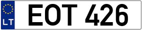 Truck License Plate